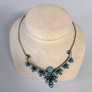 Turquoise Colored Boho Necklace